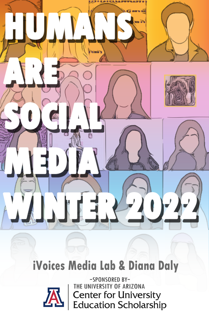 Cover of Humans R Social Media, Winter 2022 Open Textbook Edition